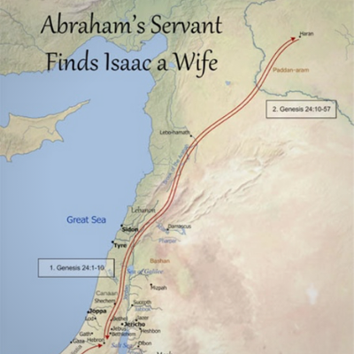 Abraham’s Servant Finds Isaac a Wife. Headwaters Bible Maps