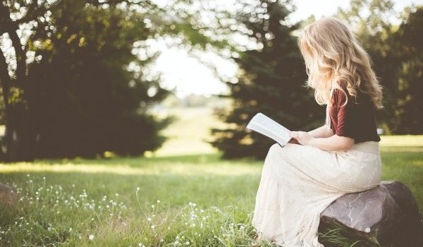 Someone reading a book