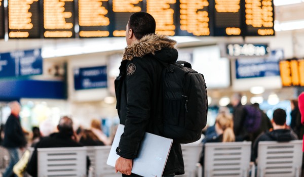 Traveling through an airport